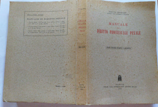 Manuale di diritto processuale penale - copertina
