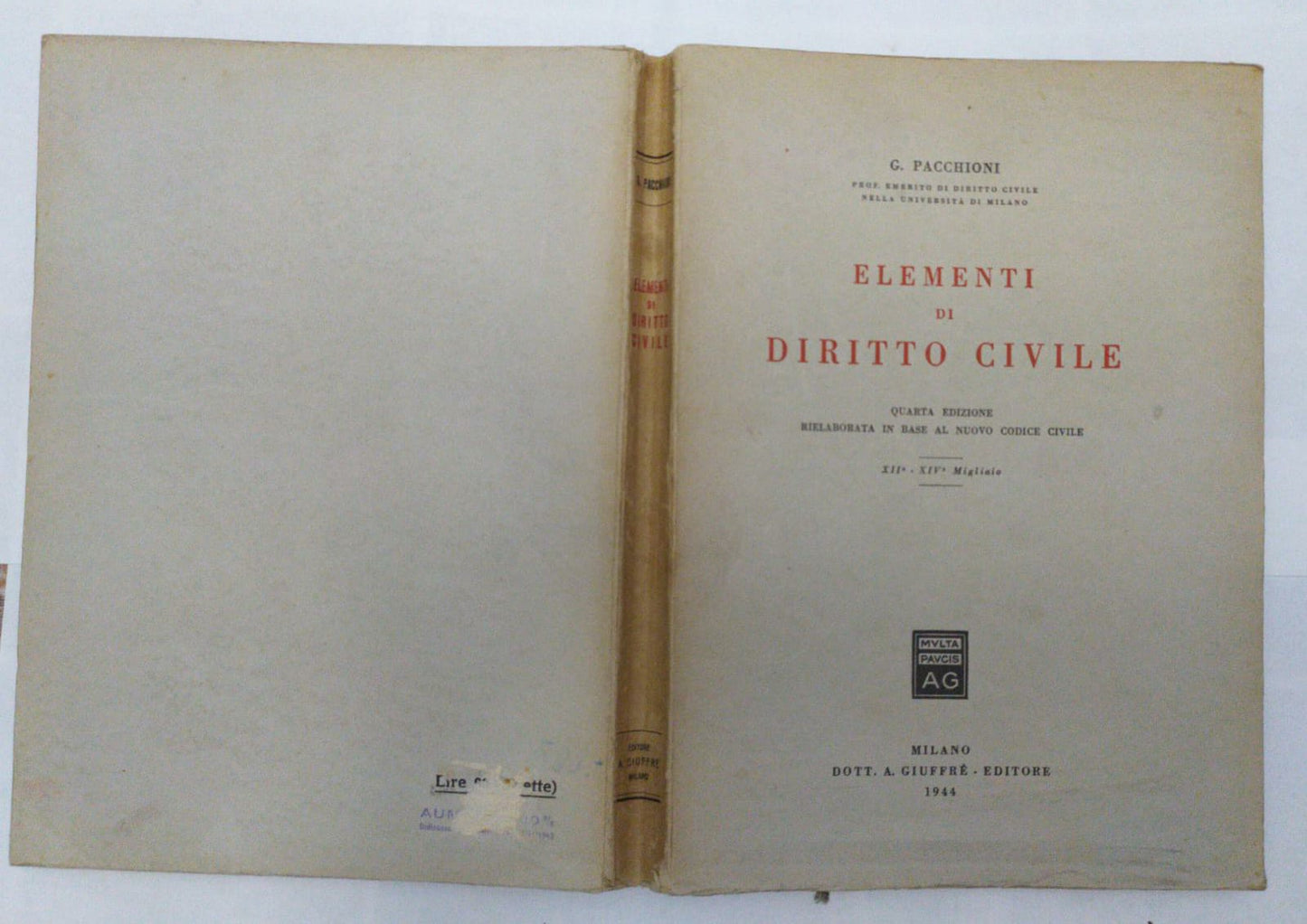 Elementi di diritto civile - copertina