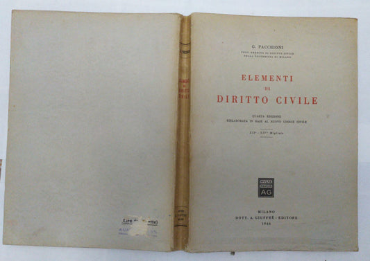 Elementi di diritto civile - copertina