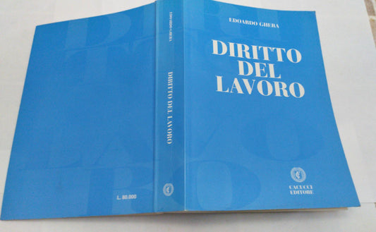 Diritto del lavoro.Il rapporto di lavoro - copertina
