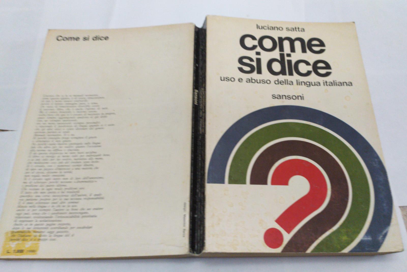 Come si dice uso e abuso della lingua italiana - copertina