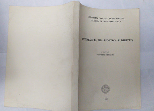 Interfaccia fra bioetica e diritto - copertina
