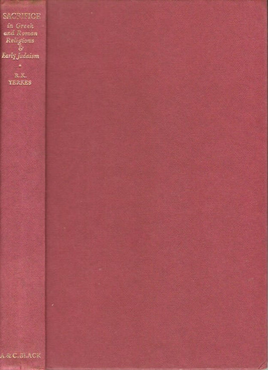 Sacrifice in Greekand Roman Religius and Early Judaism - copertina