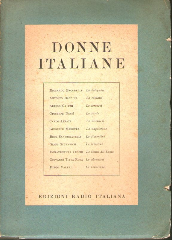 Donne italiane - copertina