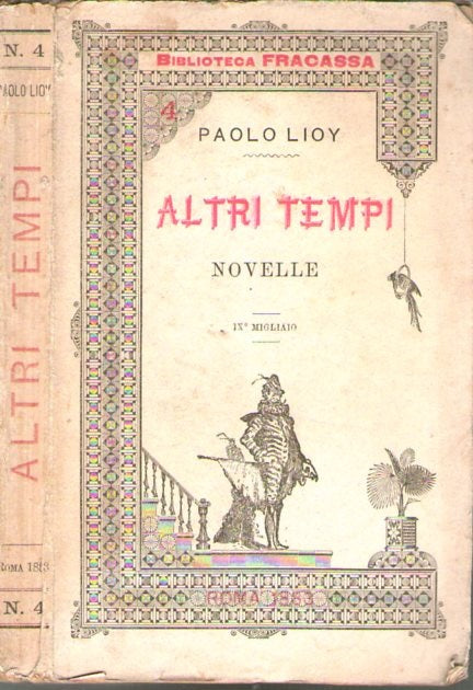 Altri tempi   novelle - copertina