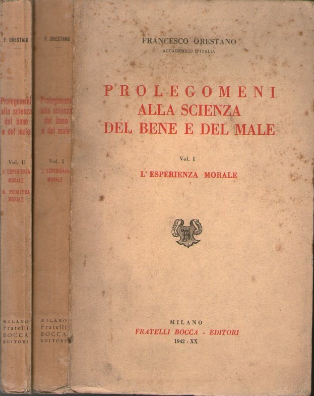 Prolegomeni alla scienza del bene e del male - copertina