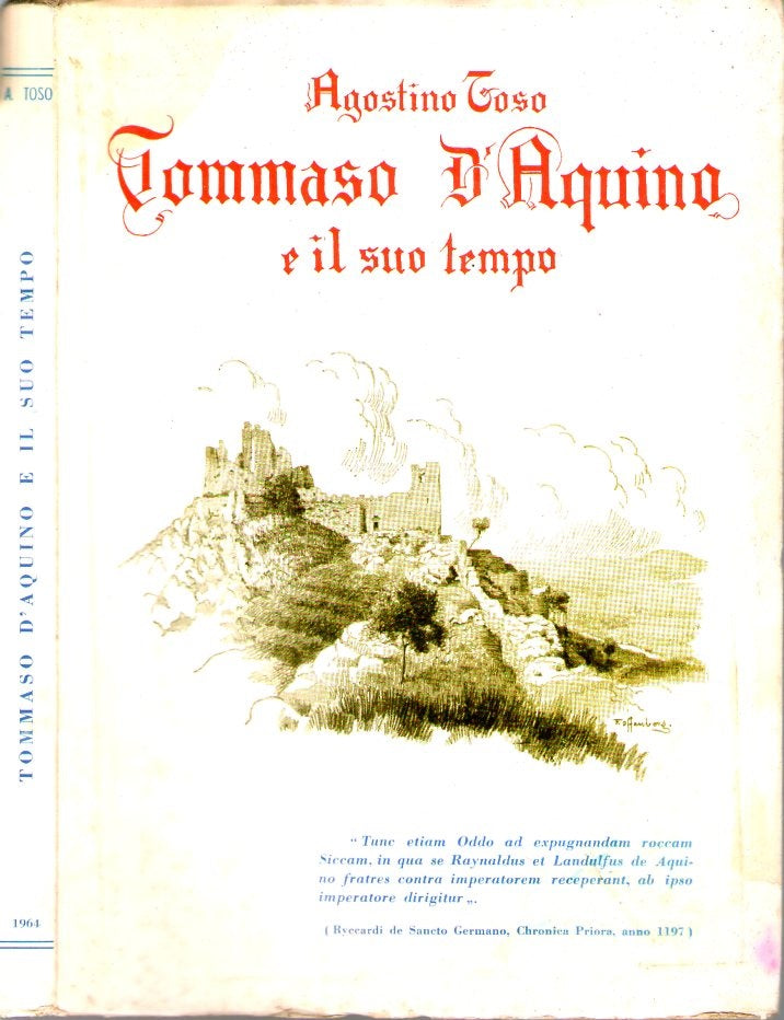 Tommaso D'Aquino e il suo tempo - copertina