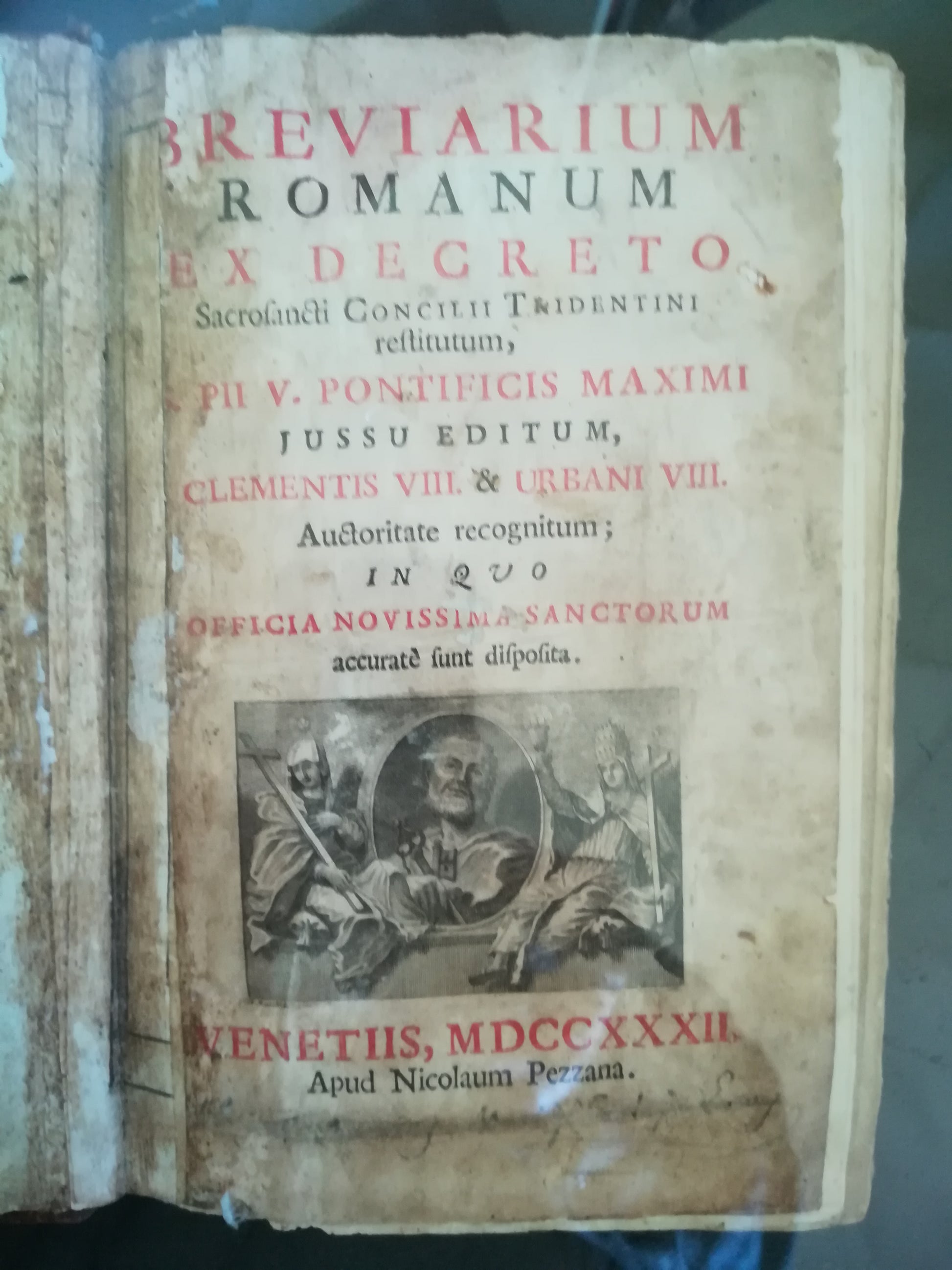Breviarium Romanum ex decreto Sacrosancti Concilii Tridentini (..) - copertina