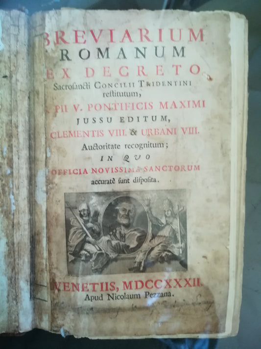 Breviarium Romanum ex decreto Sacrosancti Concilii Tridentini (..) - copertina