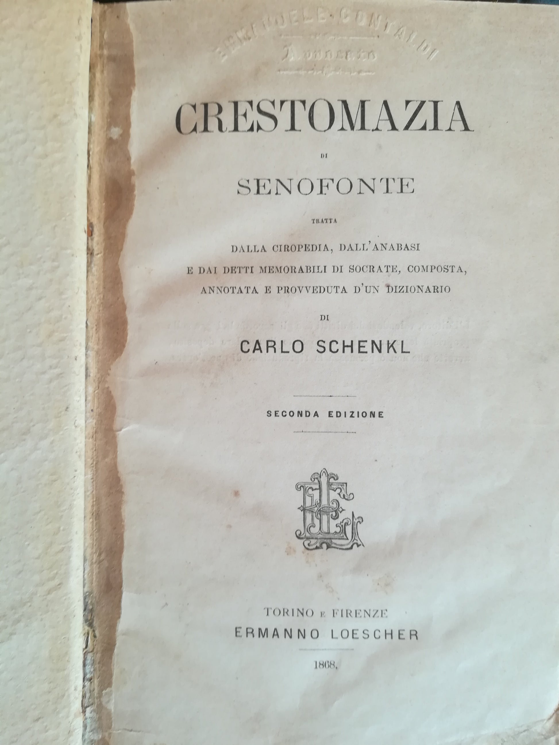 Crestomazia di Senofonte - copertina