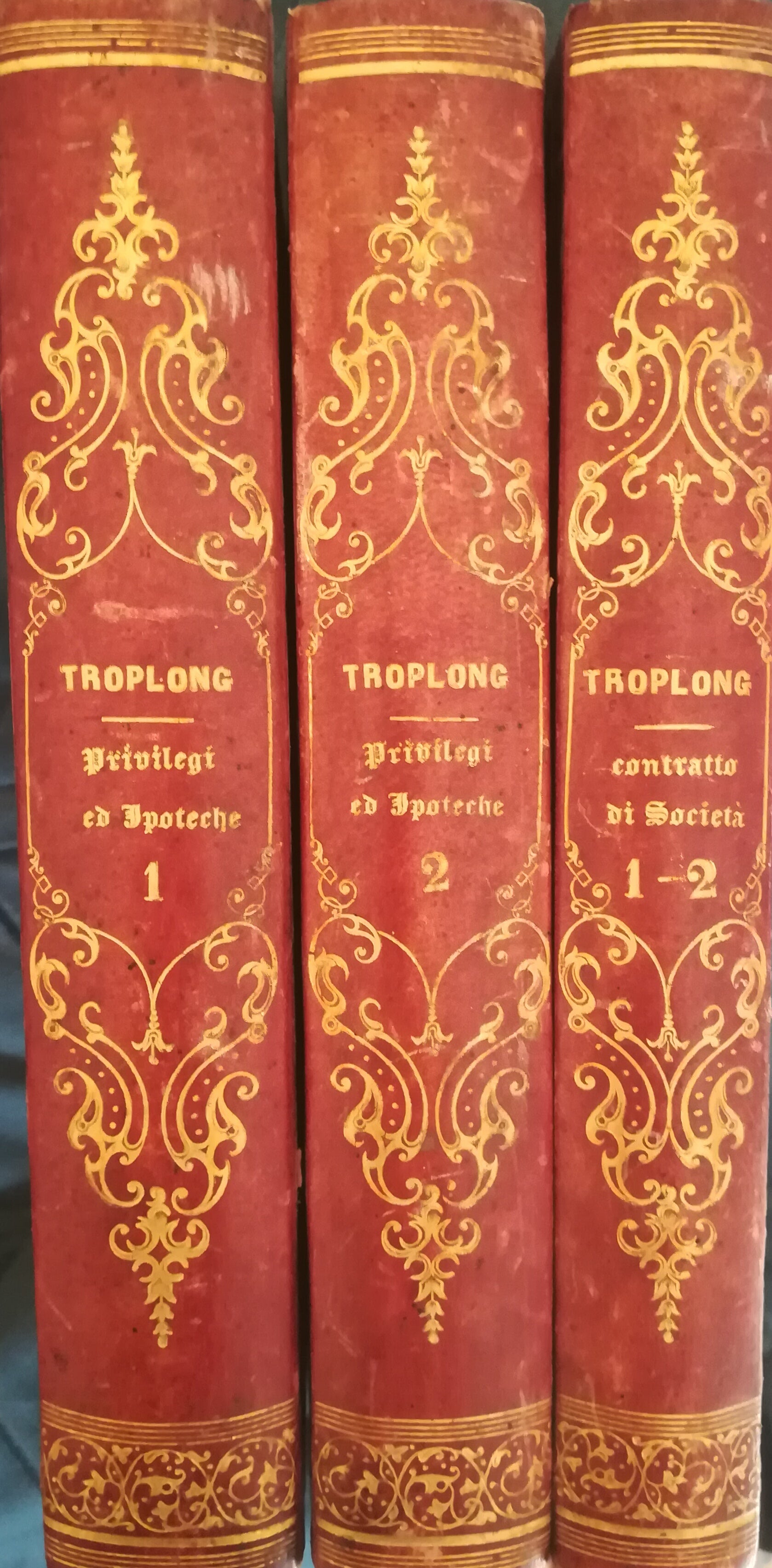 Comentario dei privilegi e delle ipoteche. I. II. Comentario del contratto di società. I. II. - copertina