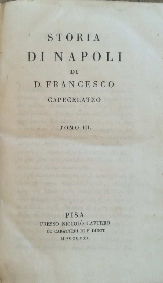 Storia di Napoli. III. IV. - copertina
