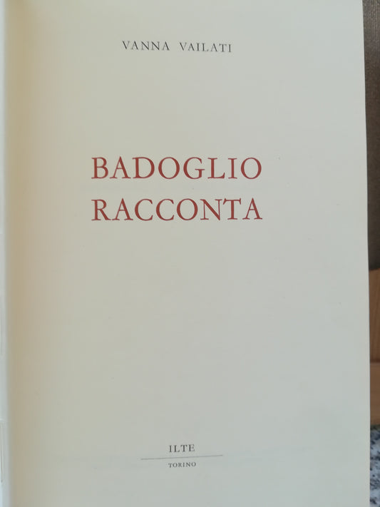 Badoglio racconta - copertina