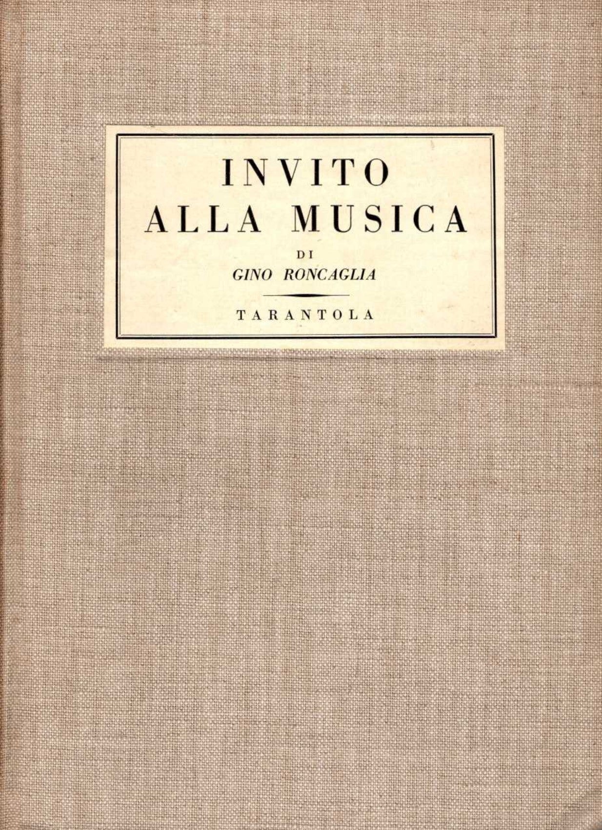 Invito alla musica - copertina