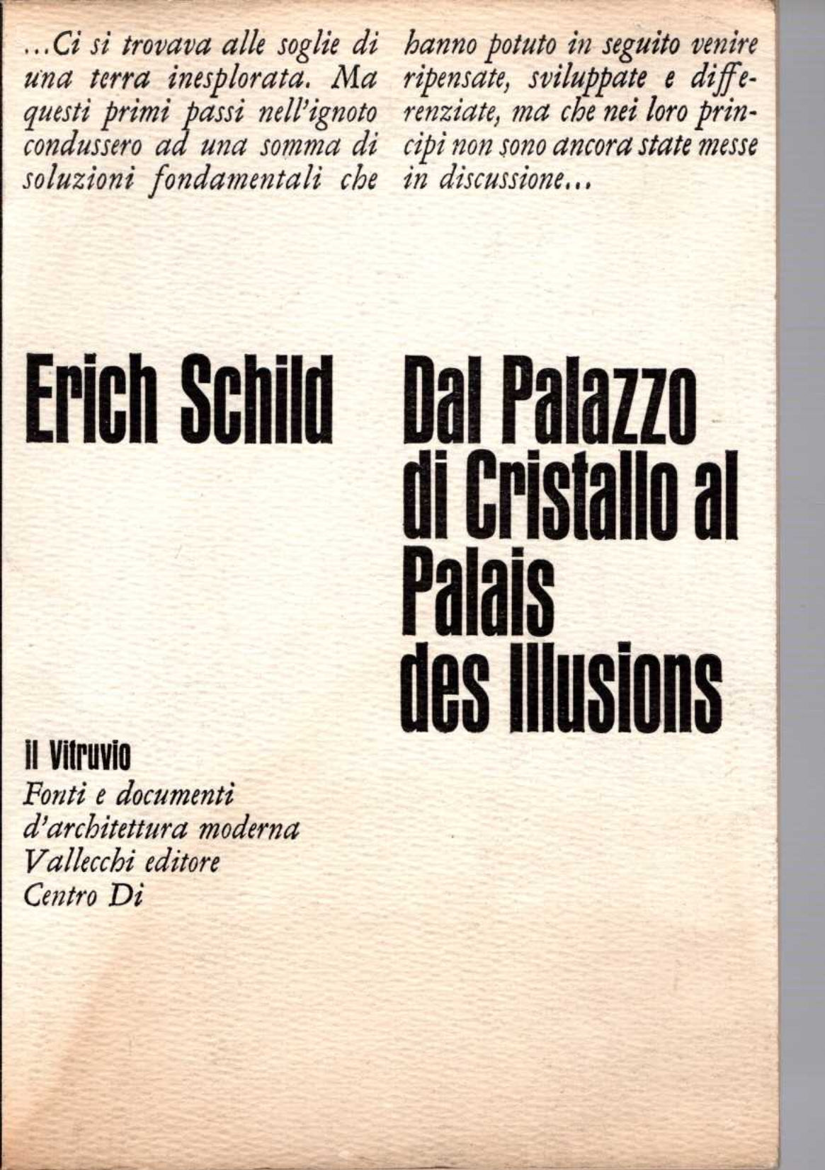 Dal Palazzo di Cristallo al Palais des Illusions - copertina