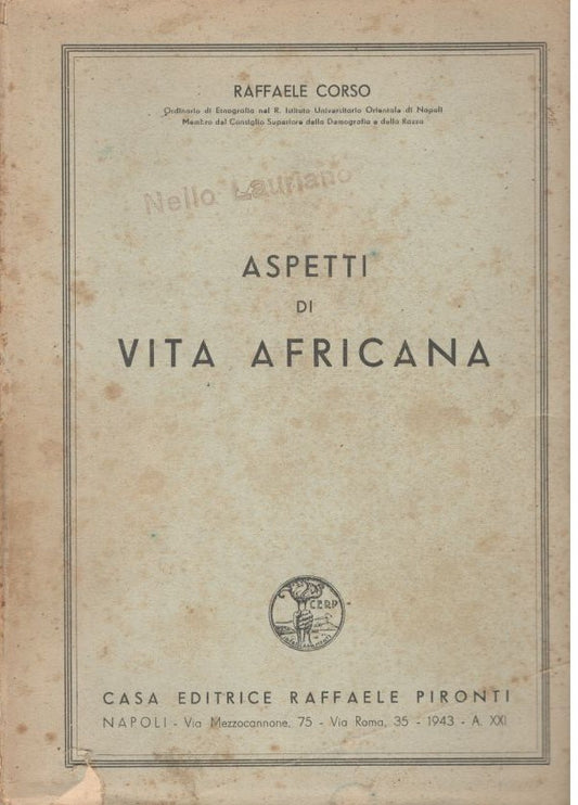 Aspetti di vita africana - copertina
