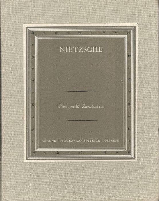 Cosi' parlo' Zaratustra. Collana:I grandi scrittori stranieri III-54 - copertina