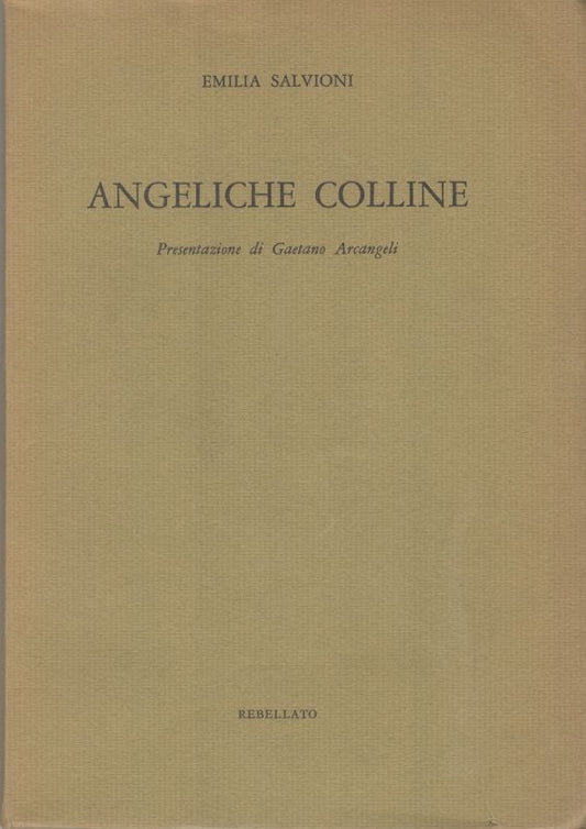 Angeliche colline. - copertina