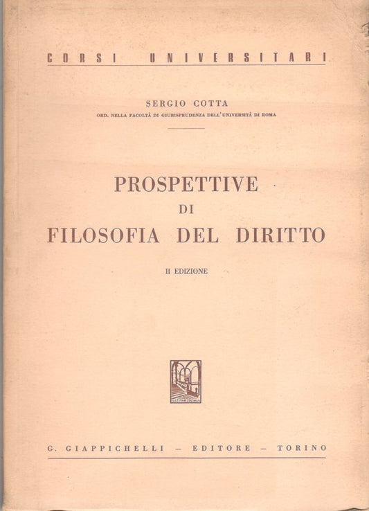 Prospettive di filosofia del diritto, II edizione - copertina