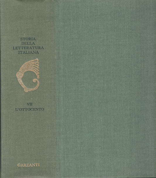Storia della letteratura italiana Vol. VII : L' Ottocento - copertina