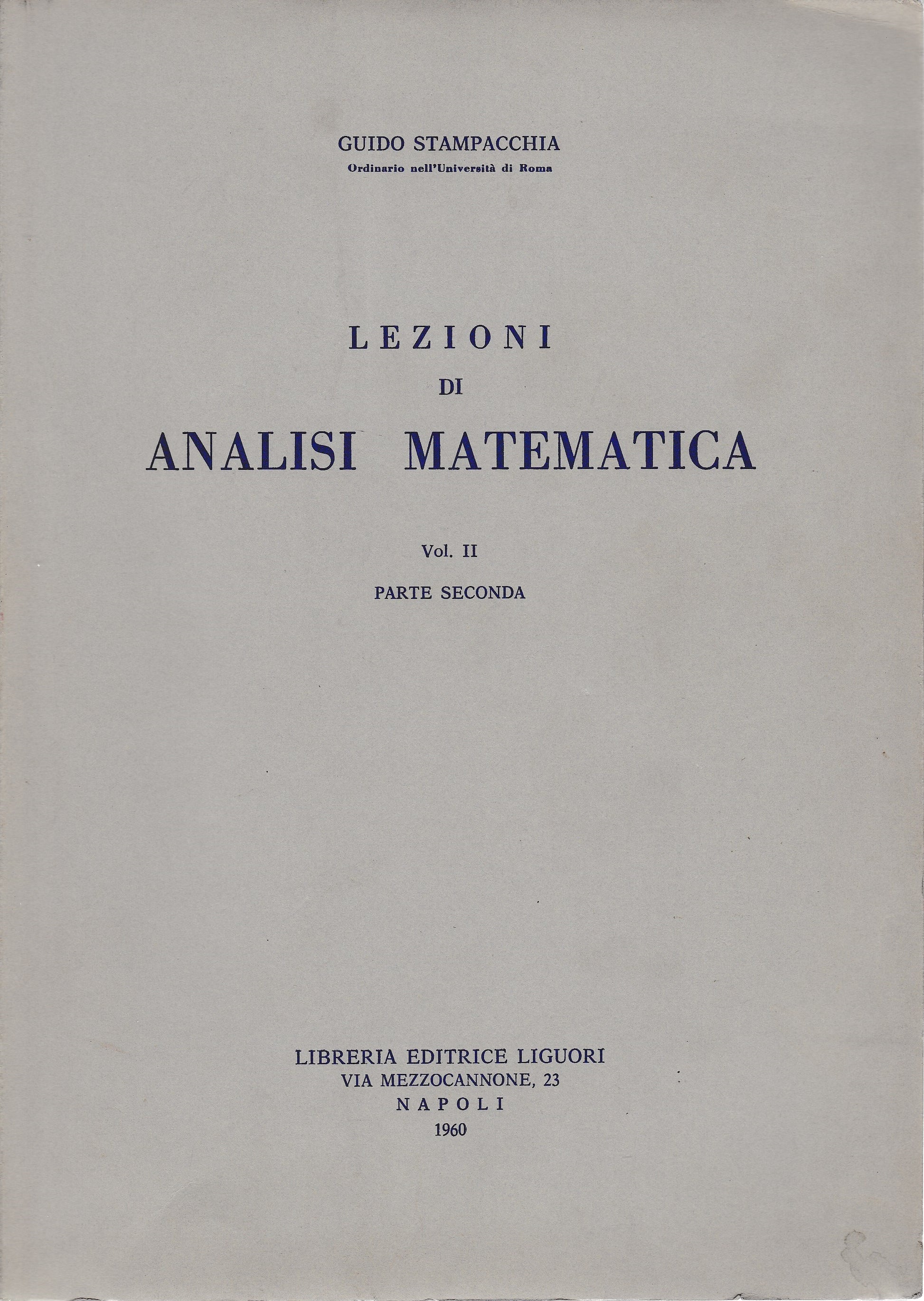 Lezioni di matematica. Vol. II parte seconda - copertina