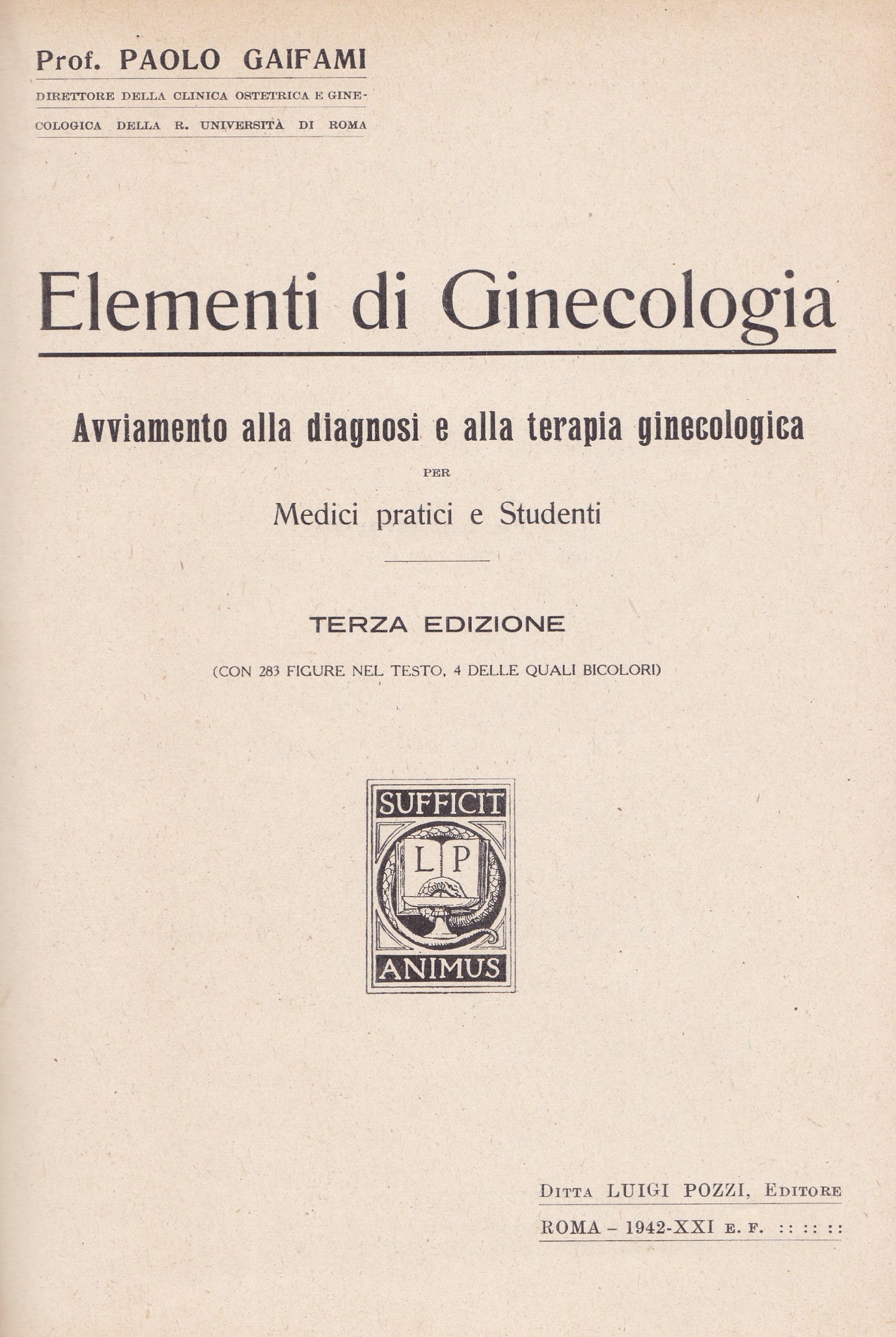Elementi di ginecologia - copertina