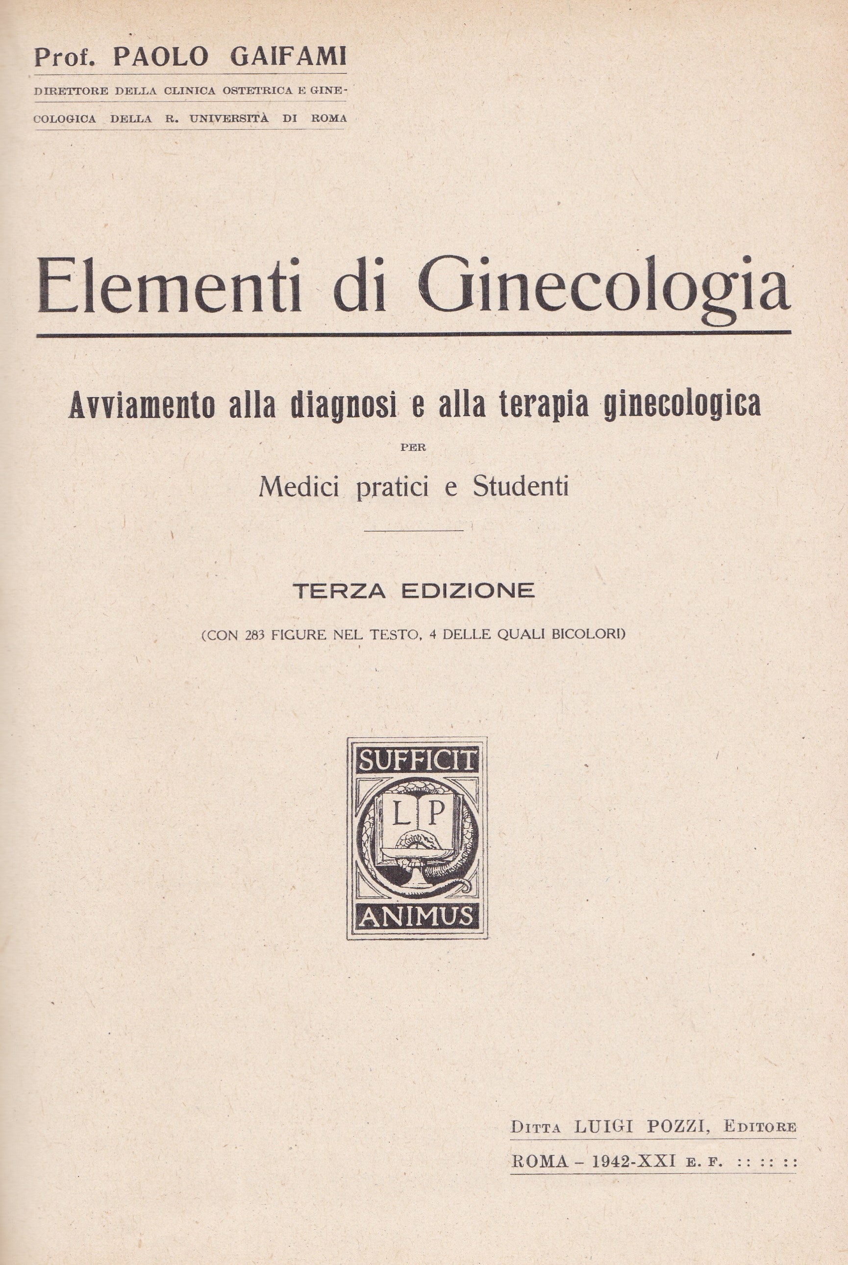 Elementi di ginecologia - copertina