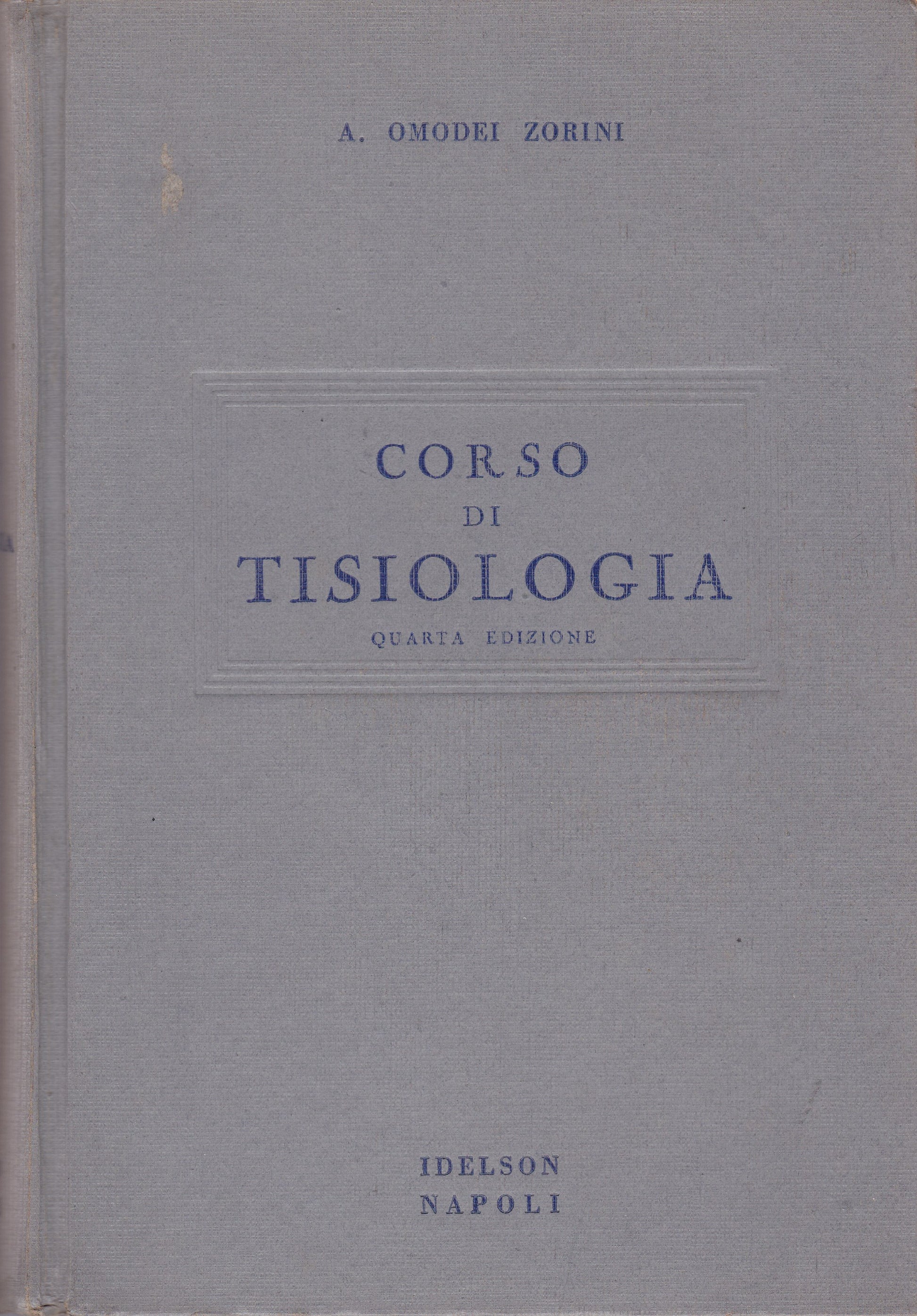 Corso di tisiologia - copertina