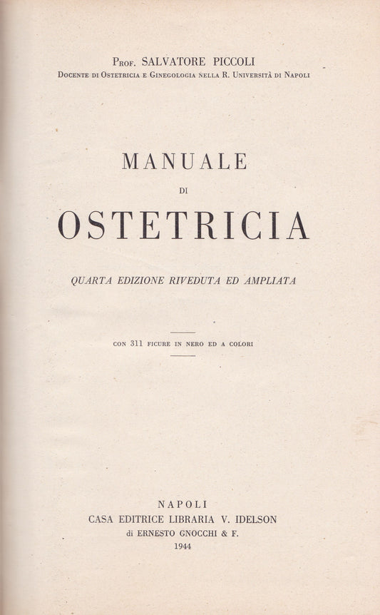 Manuale di ostetricia - copertina