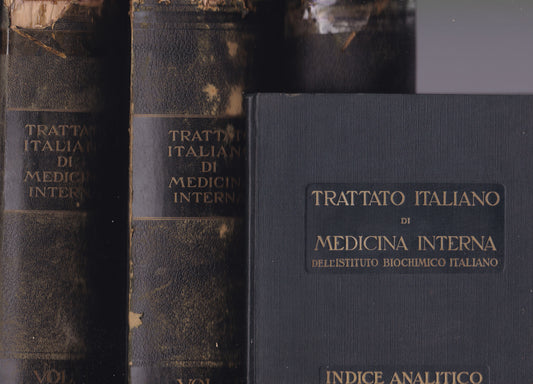 Trattato italiano di medicina interna. I. II. III. Indici analitici. - copertina