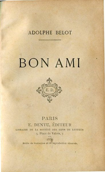 Bon ami - copertina