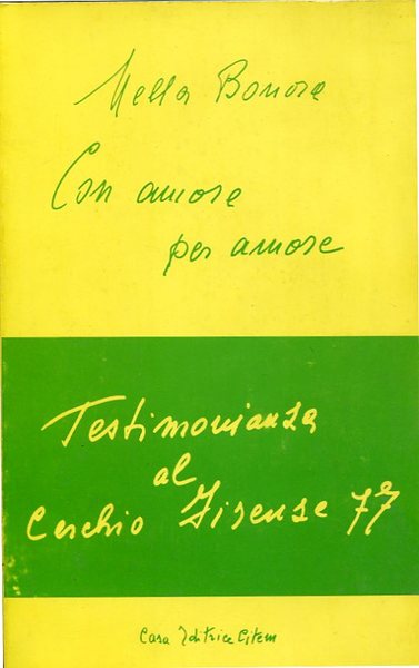 Con amore per amore - copertina