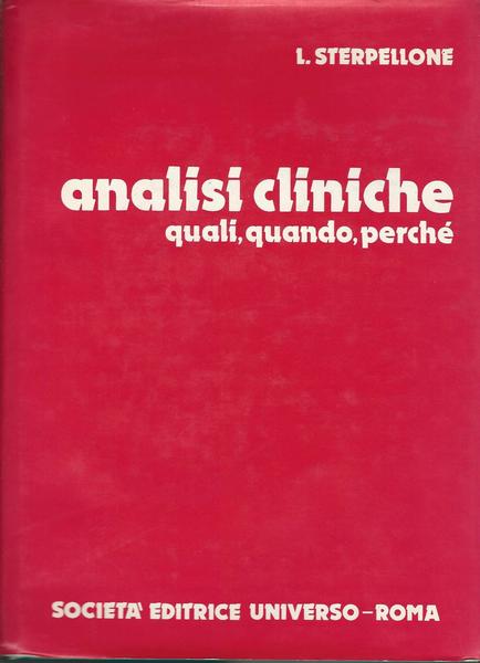 Analisi cliniche - quali, quando, perché - copertina