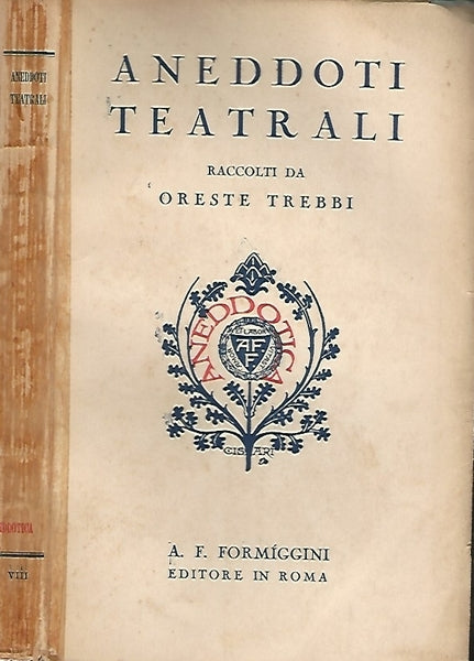 ANEDDOTI TEATRALI - copertina