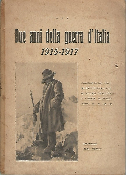 DUE ANNI DELLA GUERRA D'ITALIA 1915-1917 - copertina