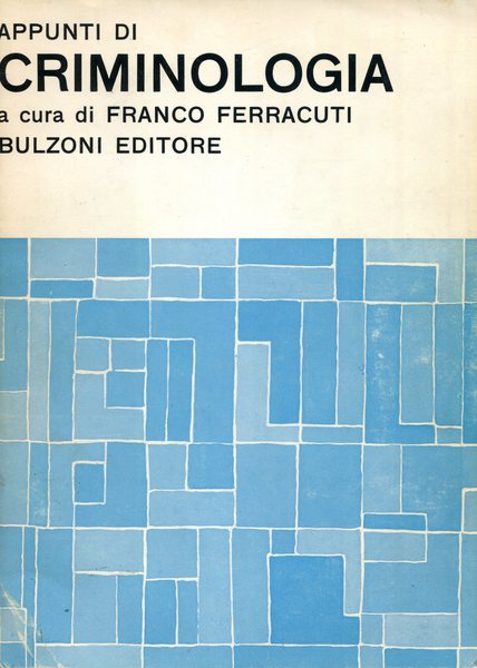 Appunti di criminologia - copertina