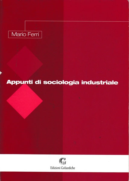 Appunti di sociologia industriale - copertina