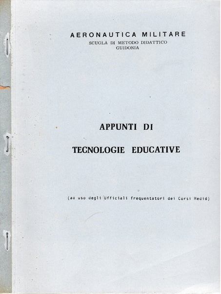 Appunti di tecnologie educative - copertina