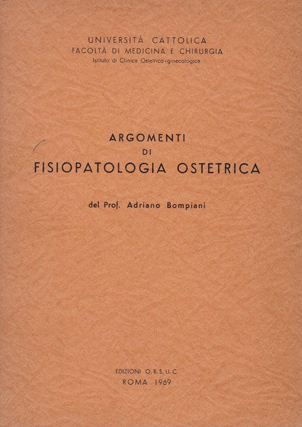 Argomenti di fisiopatologia ostetrica - copertina