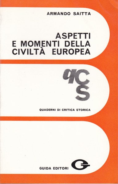 Aspetti e momenti della civiltà europea - copertina