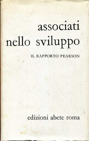 Associati nello sviluppo - Il rapporto Pearson - copertina