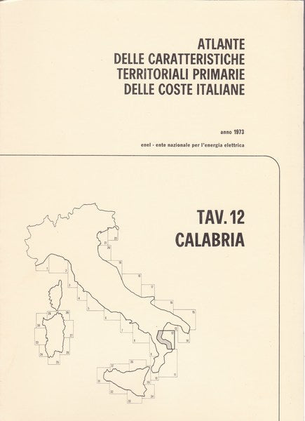 Atlante delle caratteristiche delle coste italiane. 12. Calabria. - copertina