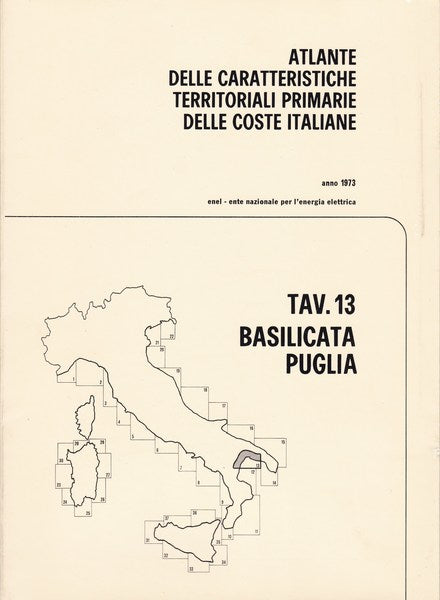 Atlante delle caratteristiche delle coste italiane. 13. Basilicata-Puglia. - copertina