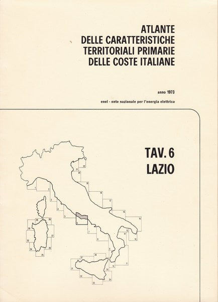 Atlante delle caratteristiche delle coste italiane. 6. Lazio. - copertina