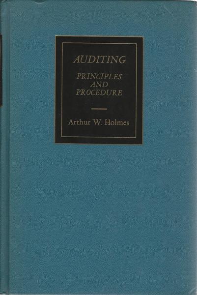 AUDITING Principles and Procedure - copertina