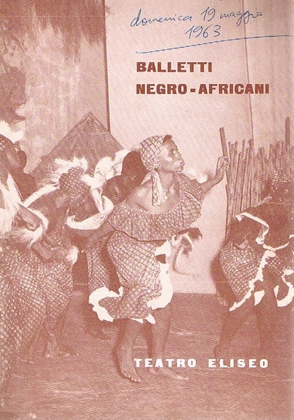 BALLETTI NEGRO-AFRICANI - copertina