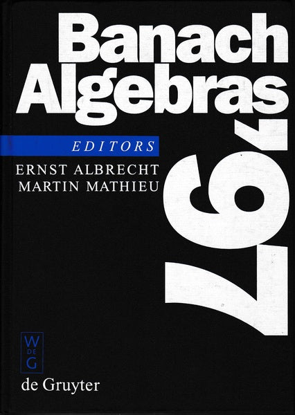 Banach Algebras '97 - copertina