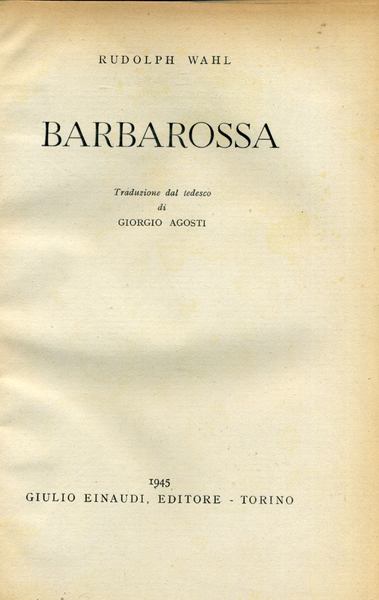 Barabarossa - copertina