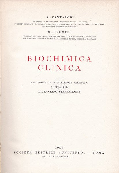 Biochimica clinica - copertina