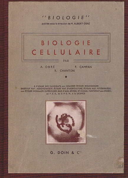 BIOLOGIE CELLULAIRE - copertina